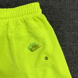 CN02萤光绿 NK Fluorescent Green Embroidered Multicolor Logo Casual Short Pants