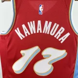 24-25 Grizzlies KAWAMURA #17 Red City Edition Top Quality Hot Pressing NBA Jersey