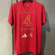 24-25 Spain Red High Quality Casual T-Shirt