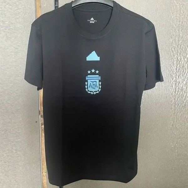 24-25 Argentina Black High Quality Casual T-Shirt
