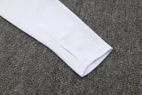 2024 JOM White Half Pull Tracksuit #2492(半拉链)