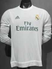 2015-2016 RMA Home Player Version 长袖球员 Long Sleeve Retro Soccer Jersey