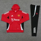 24-25 Man Utd Red Hoodie Tracksuit (卫衣套装)