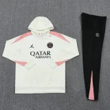 24-25 PsG White Hoodie Tracksuit (卫衣套装)