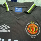 1998 Man Utd Away Long sleeve Retro Soccer jersey (长袖)