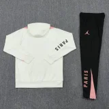 24-25 PsG White Hoodie Tracksuit (卫衣套装)