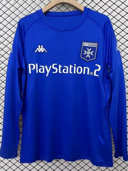 2003-2004 A] Auxerre Away Long Sleeve Retro Soccer Jersey (长袖)