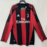 2010-2011 ACM Home Long sleeve Retro Soccer Jersey (长袖)