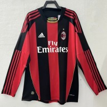 2010-2011 ACM Home Long sleeve Retro Soccer Jersey (长袖)
