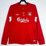 2004-2005 LIV Home Long Sleeve Retro Soccer Jersey(长袖)欧冠决赛版