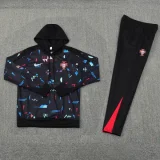 24-25 Portugal Black Hoodie Tracksuit (卫衣套装)