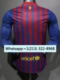 2011-2012 BAR Home Player Version 长袖球员 Long Sleeve Retro Soccer Jersey