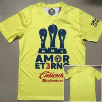 24-25 Club America Yellow Champion Training shirts*背后没图案