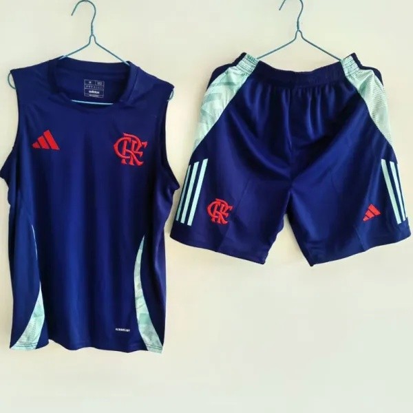 24-25 Flamengo Royal blue Tank top and shorts suit *背心套装
