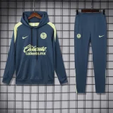 24-25 Club America Grey Hoodie Tracksuit(卫衣喜装)
