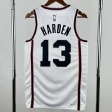 24-25 ROCKETS HARDEN #13 White City Edition Top Quality Hot Pressing NBA Jersey