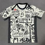 24-25 Club America Beige Black Training shirts