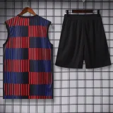 25-26 BAR Red blue Tank top and shorts suit