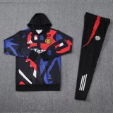 24-25 Man Utd Red blue Hoodie Tracksuit (卫衣套装)
