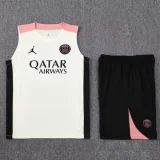 25-26 PSG White Tank top and shorts suit