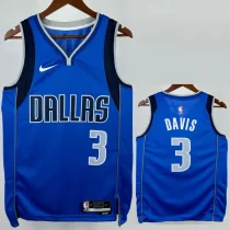 22-23 Dallas Mavericks DAVIs #3 Blue Top Quality Hot Pressing NBA Jersey