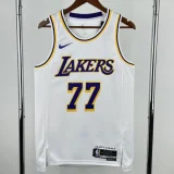 22-23 Lakers DONCIC #77 White Top Quality HotPressing NBA Jersey(圆领)