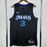 23-24 Dallas Mavericks DAVIS #3 Black City Edition TopQuality Hot Pressing NBA Jersey(V领)