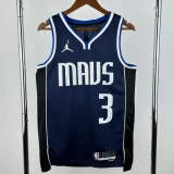 22-23 Dallas Mavericks DAVIs #3 Royal Blue Top Quality Hot Pressing NBA Jersey (Trapeze Edition)飞人版