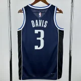 22-23 Dallas Mavericks DAVIs #3 Royal Blue Top Quality Hot Pressing NBA Jersey (Trapeze Edition)飞人版
