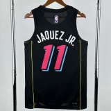 21-22 HEAT JAQUEZ JR. #11 Black city Edition TopQuality Hot Pressing NBA Jersey (圆领)