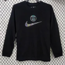 24-25 PSG High Quality Black Casual Long sleeve T-shirt NK