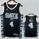 22-23 SA Spurs FOX #4 Black Top Quality Hot Pressing NBA Jersey (Trapeze Edition)飞人版