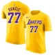 24-25 Lakers DONCIC #77 Yellow High Quality Casual T-shirt