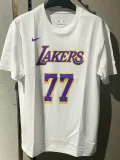 24-25 Lakers DONCIC #77 White High Quality Casual T-shirt