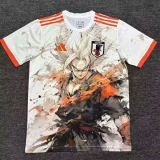 25-26 Japan White Special Edition Fans Soccer Jersey*橙白赛亚人