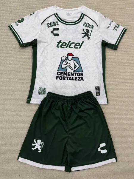 24-25 Club Leon Away Kids Soccer Jersey