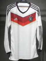 2014 Germany Home Player Version 长袖球员Long Sleeve Retro Soccer Jersey 3星