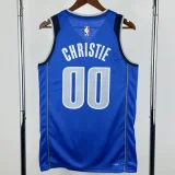 22-23 Dallas Mavericks CHRISTIE #00 Blue Top Quality HotPressing NBA Jersey(V领)