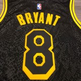 Lakers JAMES JR. #8 Black Top Quality Hot Pressing NBA Jersey(蛇纹)