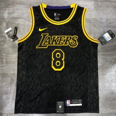 Lakers JAMES JR. #8 Black Top Quality Hot Pressing NBA Jersey(蛇纹)