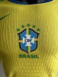 25-26 Brazil W Home Long Sleeve Player Version Soccer Jersey(长袖球员)