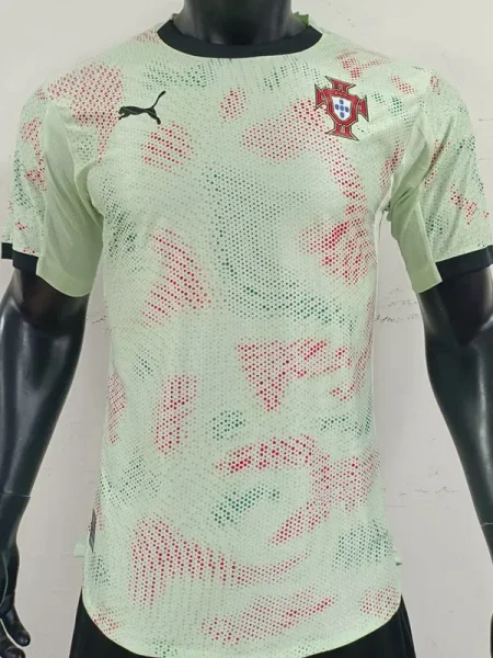 25-26 Portugal W Away Player Version Soccer Jersey*PM浅绿