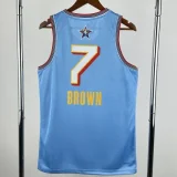 25-26 ALL-STAR BROWN #7 Light blue Top Quality Hot Pressing NBA Jersey