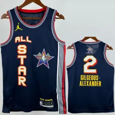 25-26 ALL-STAR GILGEOUS-ALEXANDER #2 Royal blue Top Quality Hot Pressing NB A Jersey