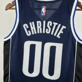 22-23 Dallas Mavericks CHRISTIE #00 Royal Blue TopQuality Hot Pressing NBA Jersey (Trapeze Edition)飞人版