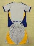 25-26 Boca Grey Concept Edition Kids Soccer Jersey