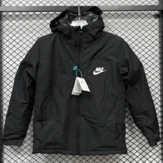 2025 NK Cotton Thickened warm Black Outdoor Jackets #Pó加棉冲锋衣