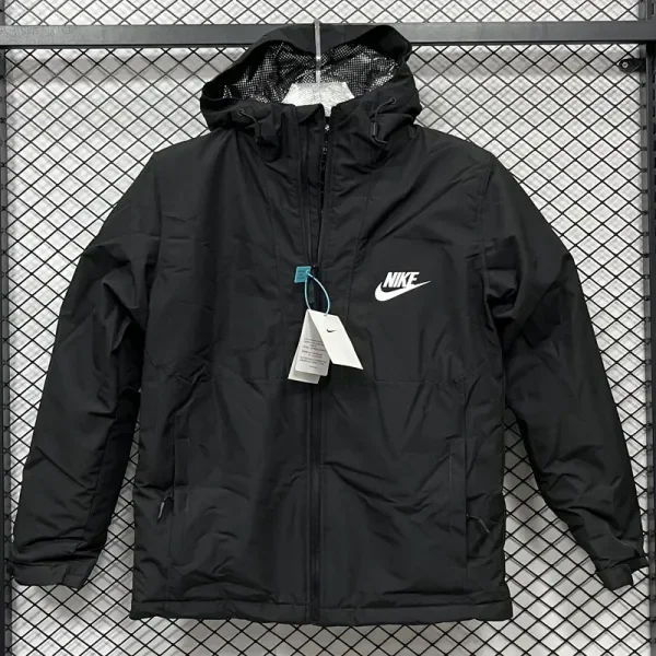 2025 NK Cotton Thickened warm Black Outdoor Jackets #Pó加棉冲锋衣