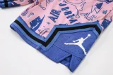 C2444 Jordan Pink Blue Casual Short Pants