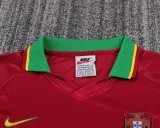 1998 Portugal Home Kids Retro Soccer Jersey